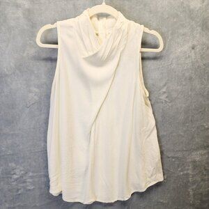 Anthropologie Maeve Adair Sleeveless Top 8 Ivory Womens Tank Blouse Capsule Work
